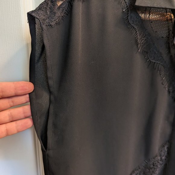 Tristan NWOT Sheer Black Blouse - Picture 6 of 8